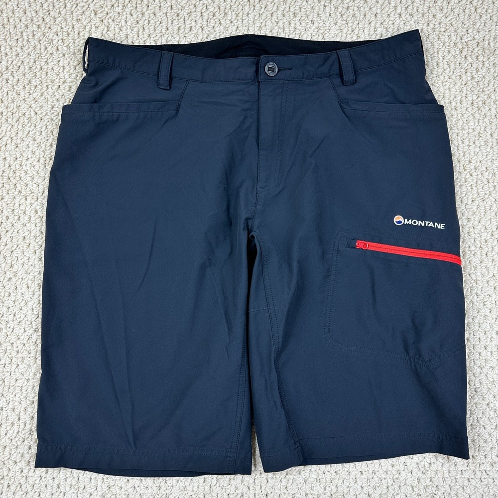 Montane Shorts Mens XL Black Granite Performance Stretch Outdoor Trail Hiking